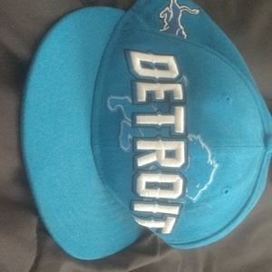 Detroit lions flat bill hat